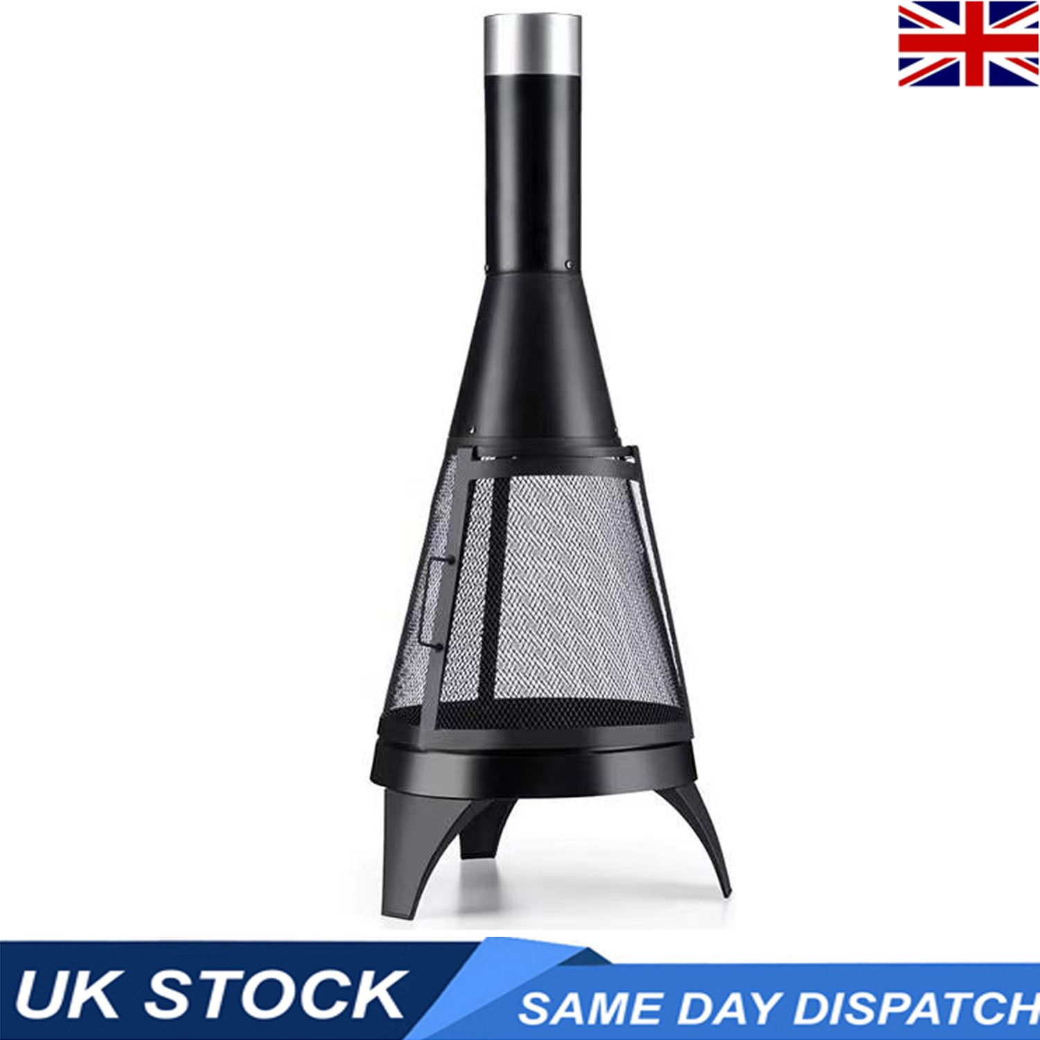 Fire Pit Chiminea Brazier Outdoor Garden Stove Rocket Fire - Image 4