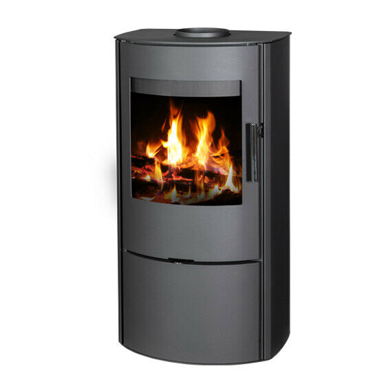Opal Lux 5kw Curved Contemporary Wood Burning Multi-Fuel Stove - Image 4