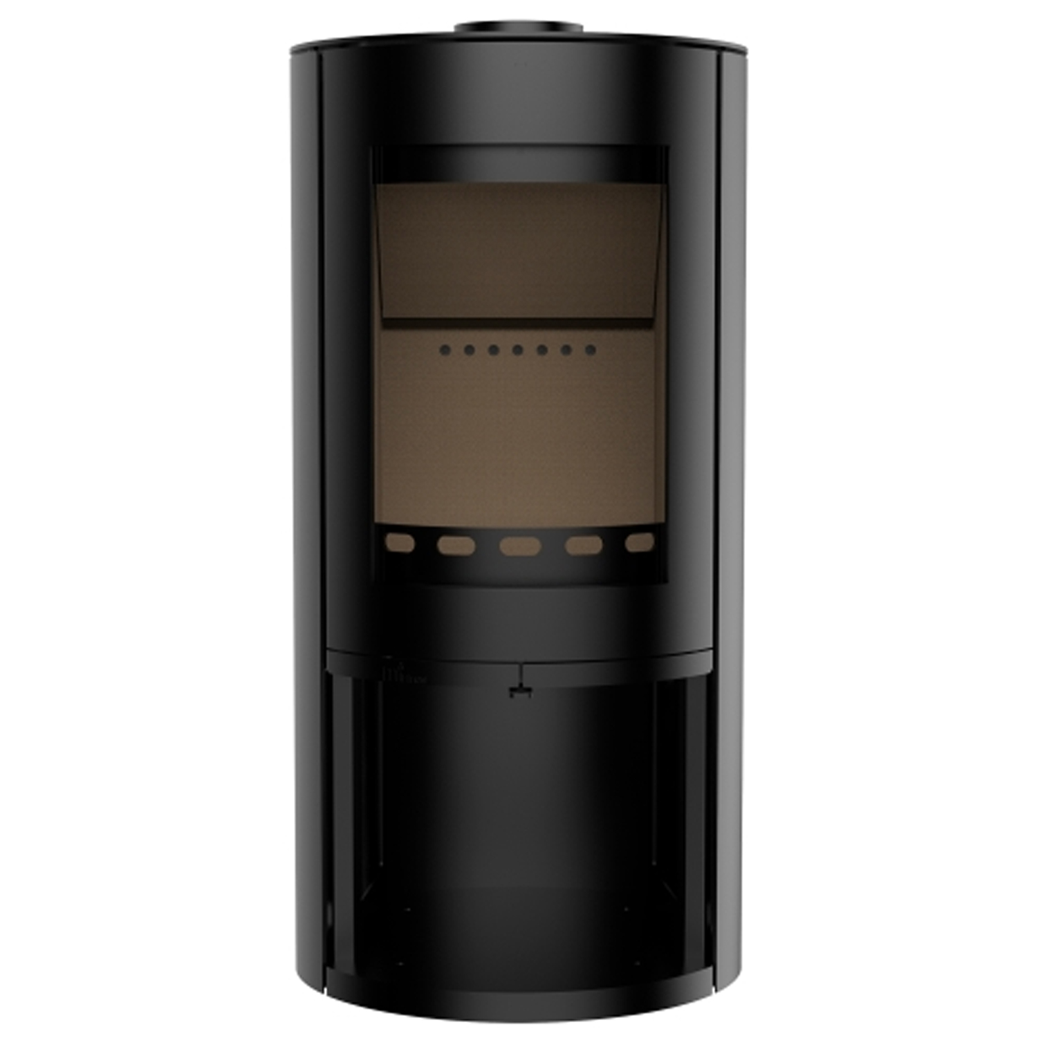 Rondo 5kw Wood Burning Curved Stove With Log Store - Image 4