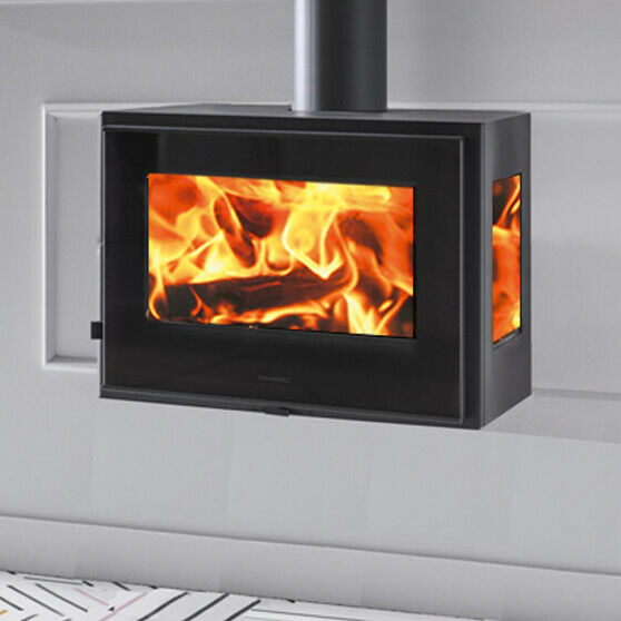 Java Tri Vision "WALL HUNG" 10kw 3 Sided Wood Burning Multi-Fuel Stove - Image 5