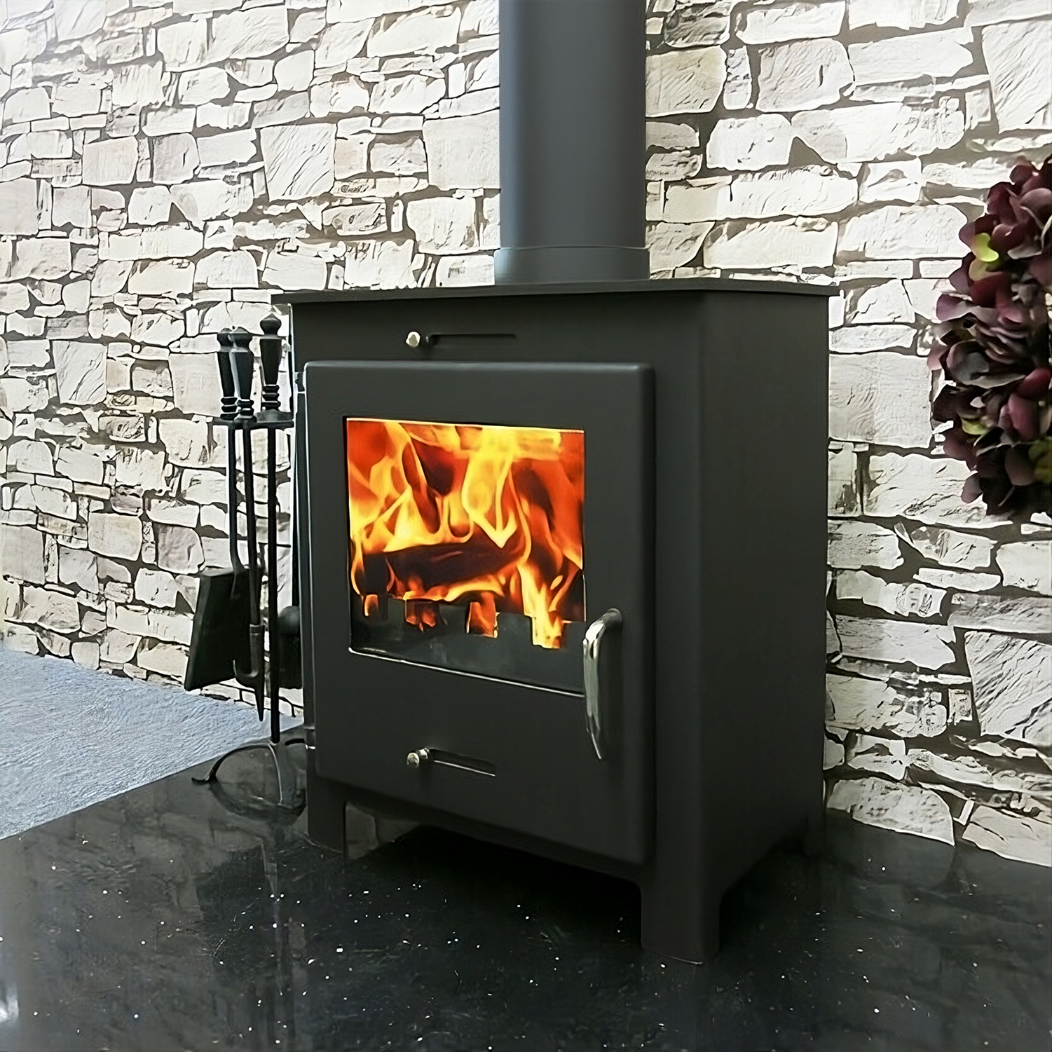 Quattro 11kw Multi-fuel Wood Burning Stove - Image 2