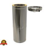 Adjustable Twin Wall Flue Pipe 350–500mm 6 Inch TWPro