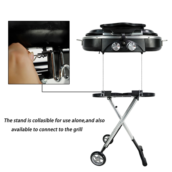 BBQ Portable Gas Folding 2 Burners High Quality Ideal for Camping, Easy To Store - Image 7