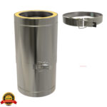 Adjustable Twin Wall Flue Pipe 250-350mm 5 inch TwPro