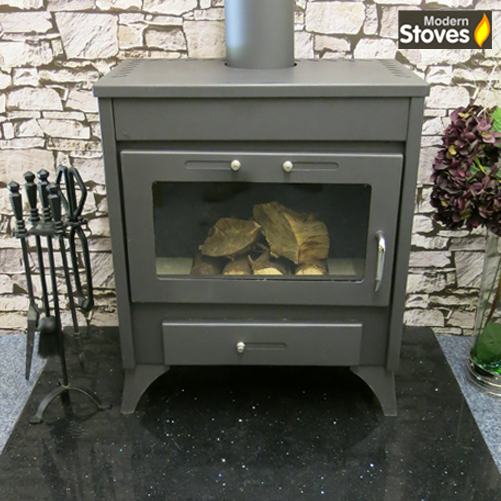 Modena 21kw Wood Burning Multi Fuel Stove With Back Boiler - Image 3