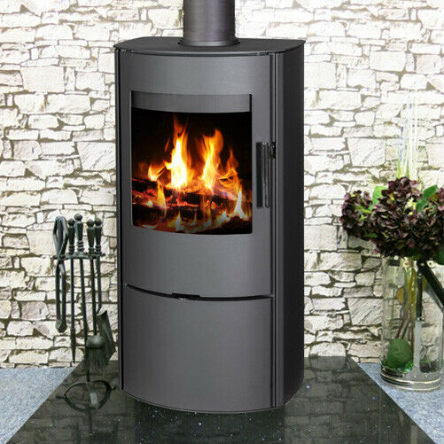 Opal Lux 5kw Curved Contemporary Wood Burning Multi-Fuel Stove - Image 2