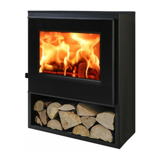 Borneo 10kw Wood Burning Multi-Fuel Stove With Edge to Edge Glass Door - Image 2