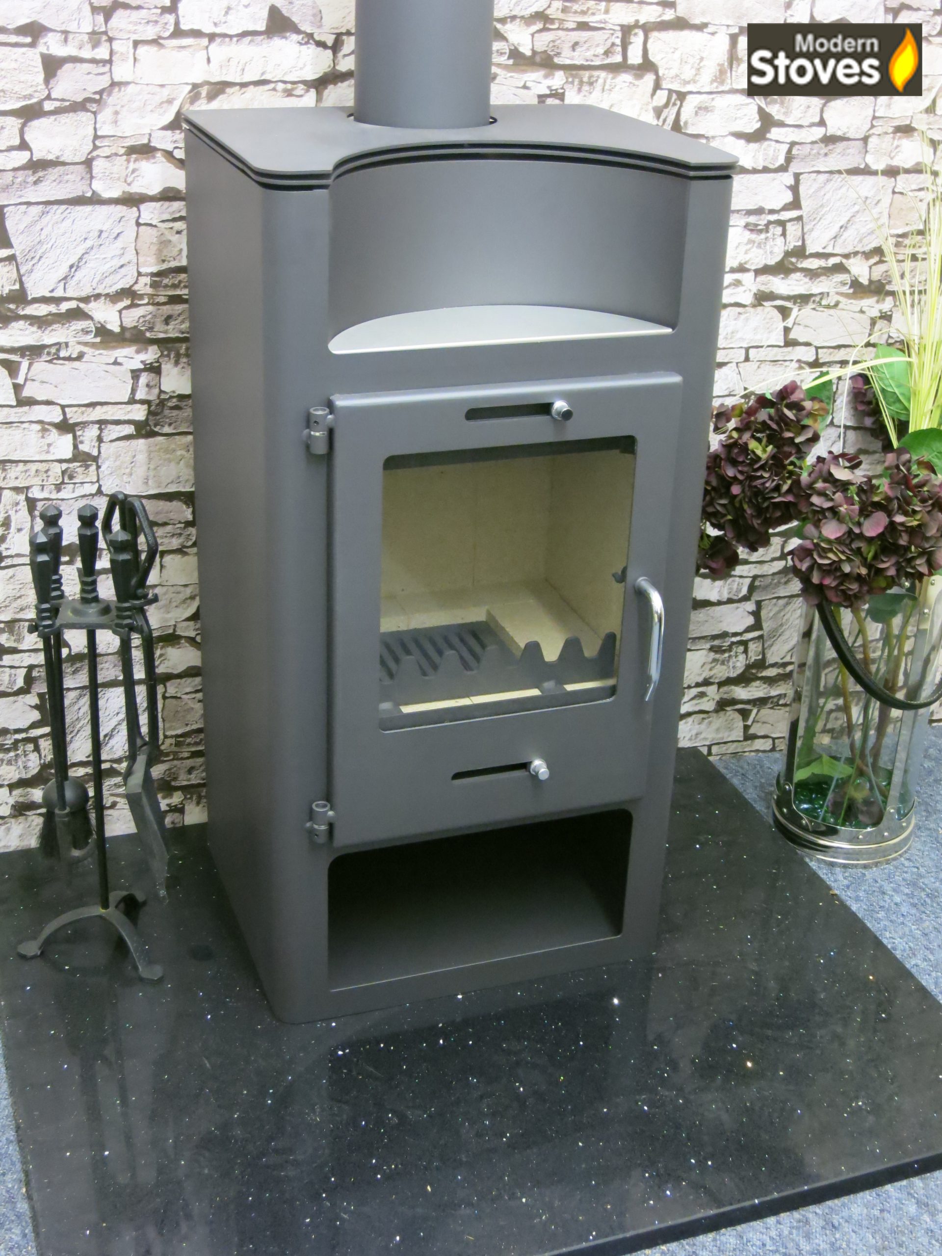 Elegance BO Back Boiler 12kw Multi-fuel Wood Burning Stove with back boiler - Image 4