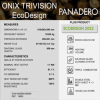 Panadero Onyx Wall Hung Stove 7kw - Image 4