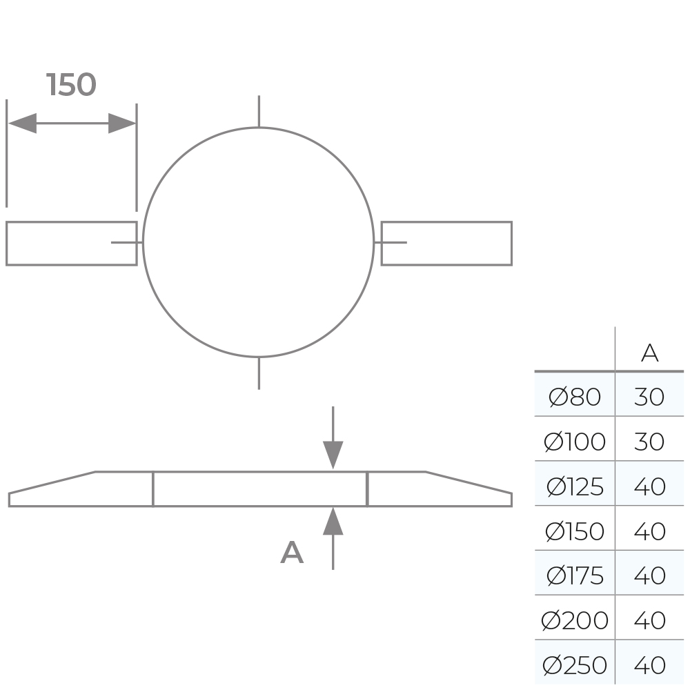 Joist Support Bracket Twin Wall Flue 6 inch TwPro - Image 2