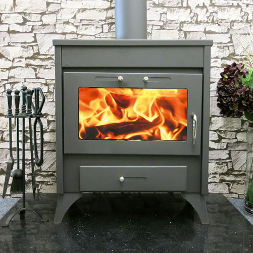 Modena 21kw Wood Burning Multi Fuel Stove With Back Boiler - Image 2