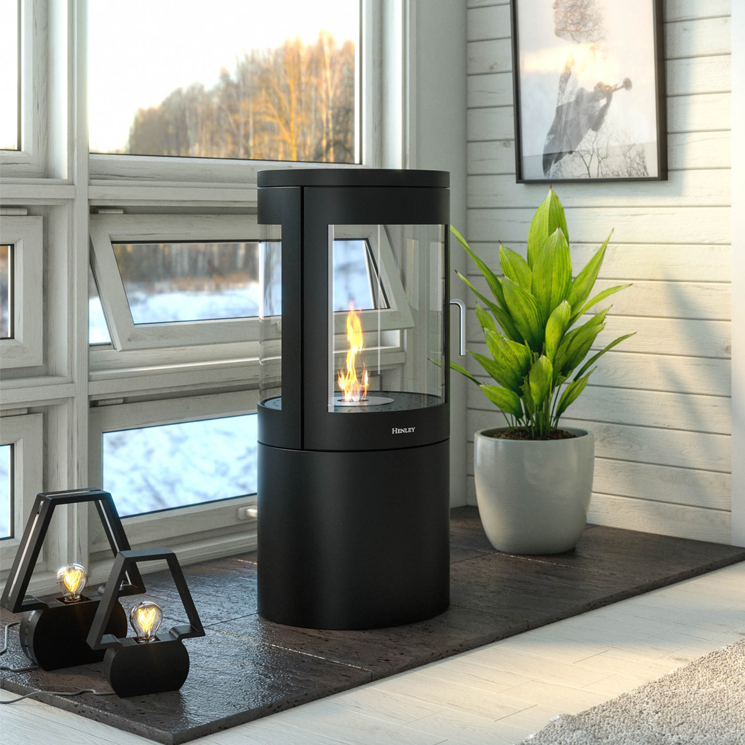 Henley Berlin Bioethanol Stove Fire - Image 4