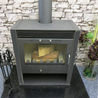 Wood Burning Stove 16kw Ruben With Black Sides Multi-fuel Log Burner - Image 3
