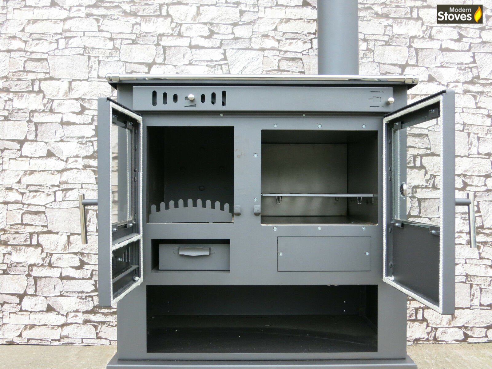 Condor Multi-fuel Range Cooker Oven With Back Boiler 12kw - Image 6