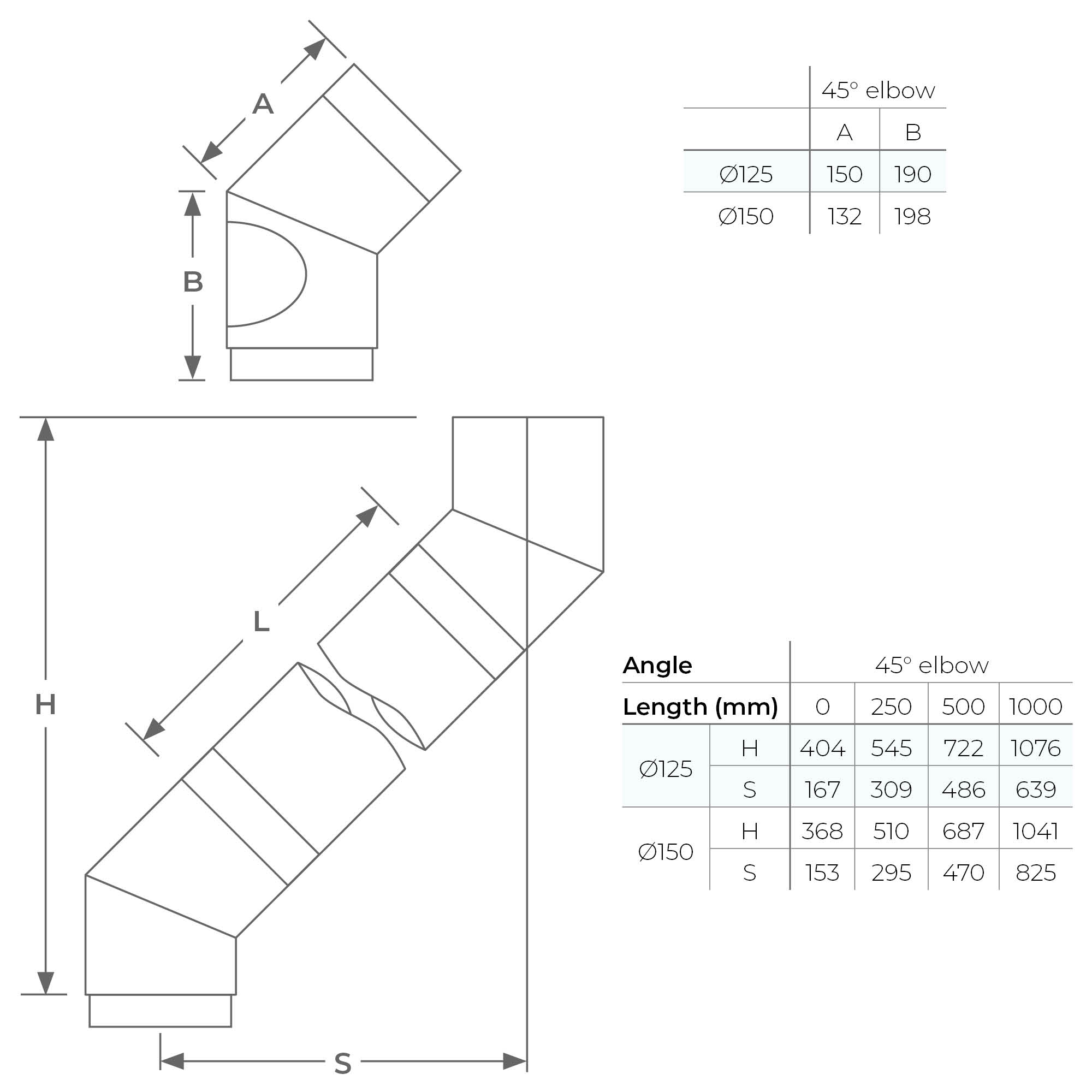 45 Degree Elbow with cleaning access door (6 inch) - Image 2