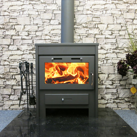 Wood Burning Multi Fuel Stove with Back Boiler for Central Heating - Image 2
