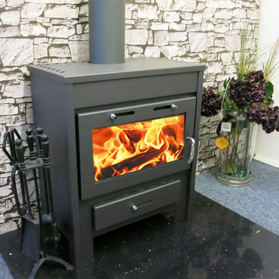Wood Burning Multi Fuel Stove with Back Boiler for Central Heating - Image 3