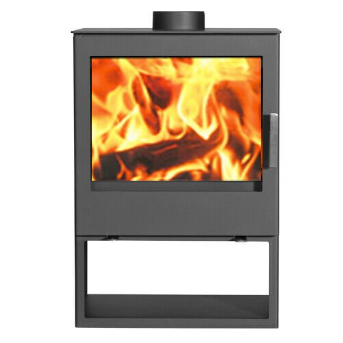 Wood Burning Stove Modena Vision 10kw 3 Sided Contemporary Multi-fuel - Image 3