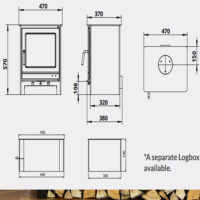 Henley Hampshire 7kw Wood Burning Multi Fuel Stove - Image 5