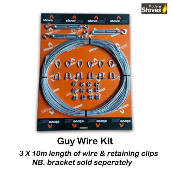 Guy Wire Kit for Twin Wall Insulated Flue Pipe - Image 2