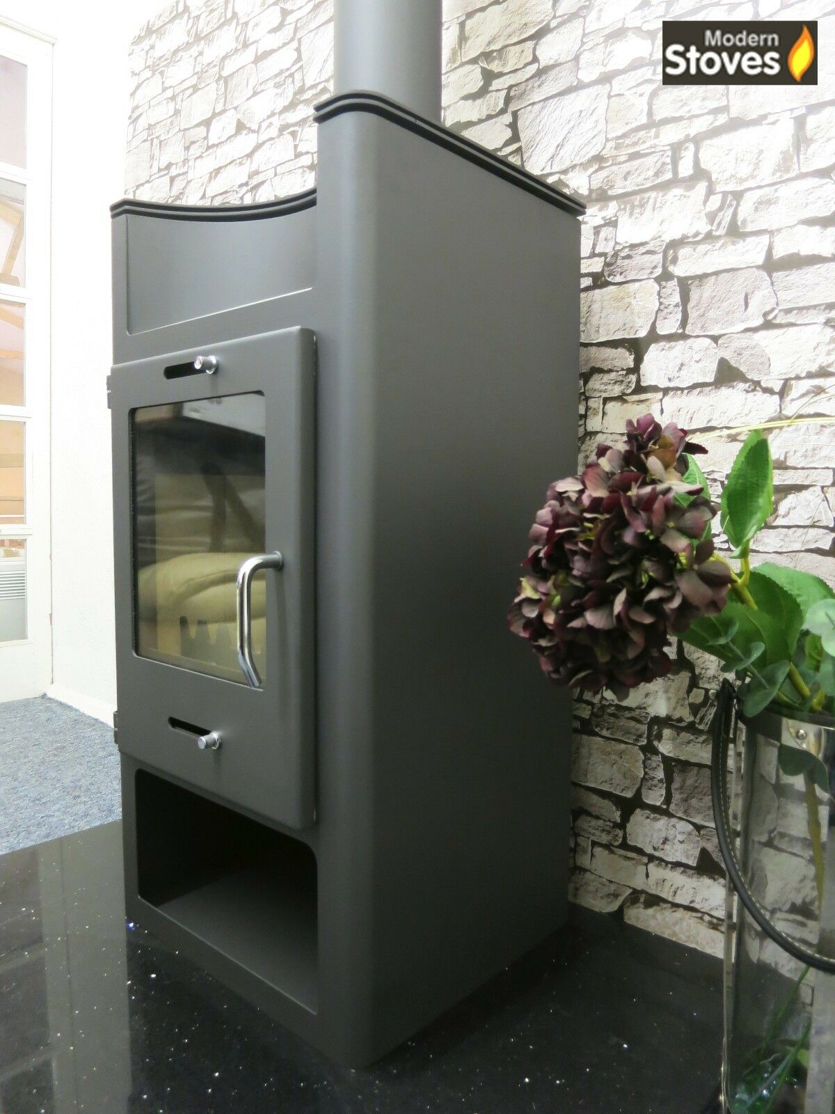 Elegance BO Back Boiler 12kw Multi-fuel Wood Burning Stove with back boiler - Image 2
