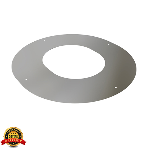 Finishing Plate Round 45 degree Twin Wall Flue 1 piece 5 inch TwPro - Image 2