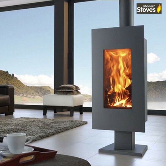 Osaka 8kw Contemporary Wood Burning Multi-fuel Stove - Image 2