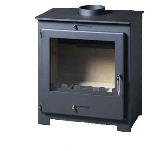 Nero Lux B 15kw Contemporary Multi-fuel Wood Burning Stove with Back Boiler For Central Heating / Hot Water - Image 4