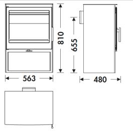 Panadero Saphir 7kw Wood Burning Mulifuel Stove - Image 2