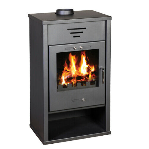Wood Burning Multi-Fuel Stove with Back Boiler 4 Water Ports & Cooling Coil - Image 2