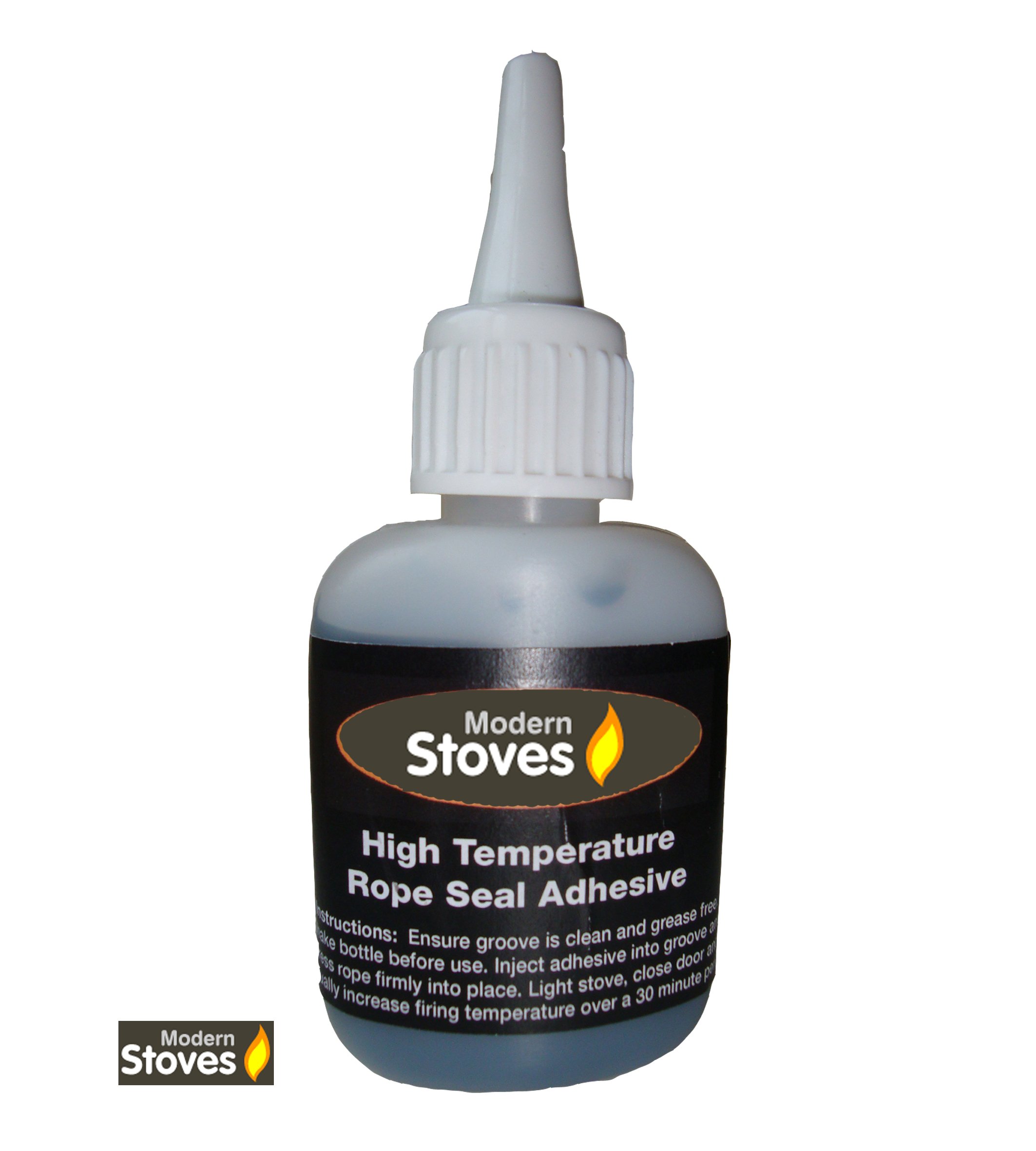 Stove Rope 8mm - 2 metre Length & High Temp Rope & Hi Temp Adhesive Glue - Image 2