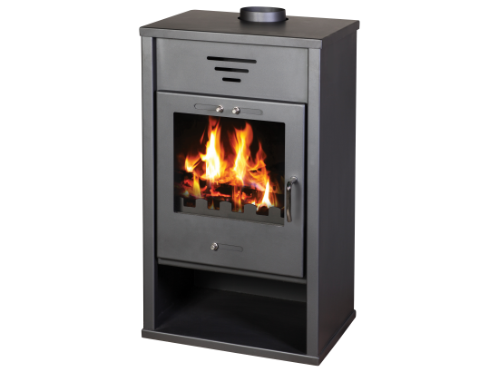 Tritan Back Boiler 15kw Contemporary Wood Burning Multi-fuel Stove - Image 2