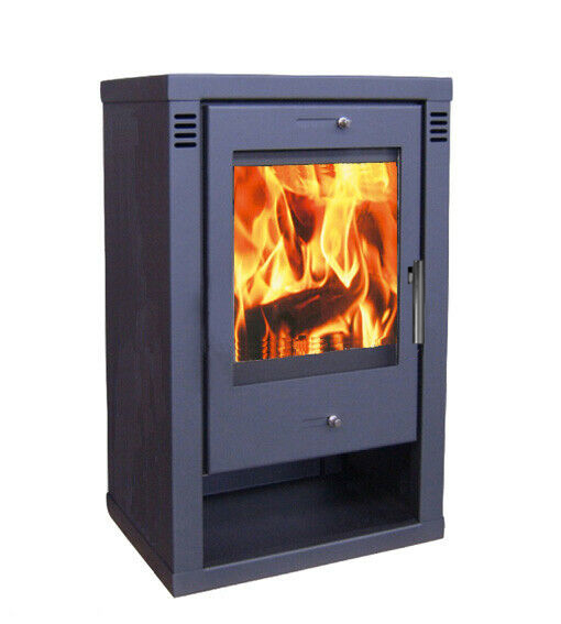Multi-fuel Wood Burning Stove Verona 12kw with Log Store - Image 2