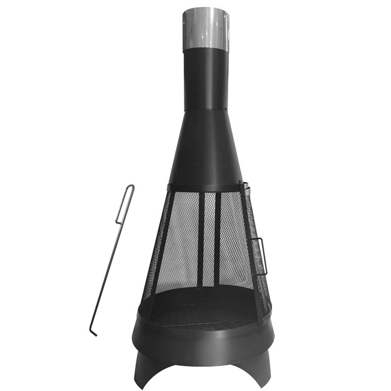 Fire Pit Chiminea Brazier Outdoor Garden Stove Rocket Fire - Image 5