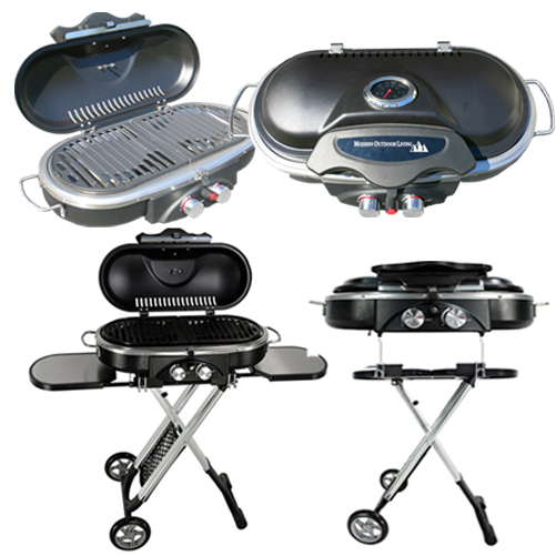 BBQ Portable Gas Folding 2 Burners High Quality Ideal for Camping, Easy To Store - Image 2