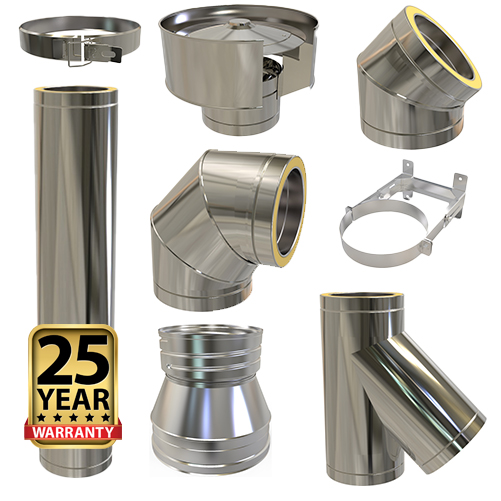 250mm Twin Flue (5 inch) TwPro - Image 3