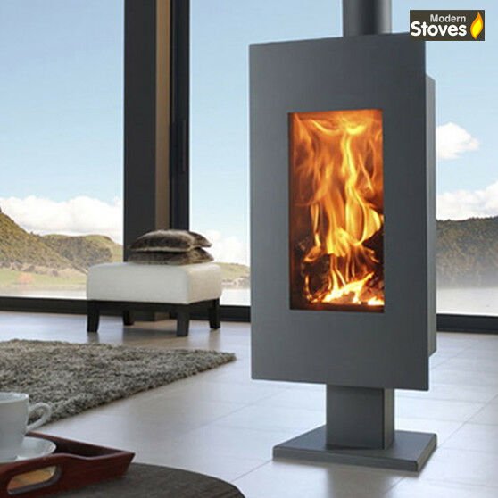 Osaka 8kw Contemporary Wood Burning Multi-fuel Stove