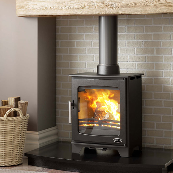 Wood Burning Stove Henley Hazelwood Compact - Defra Approved Wood Burner - Image 4