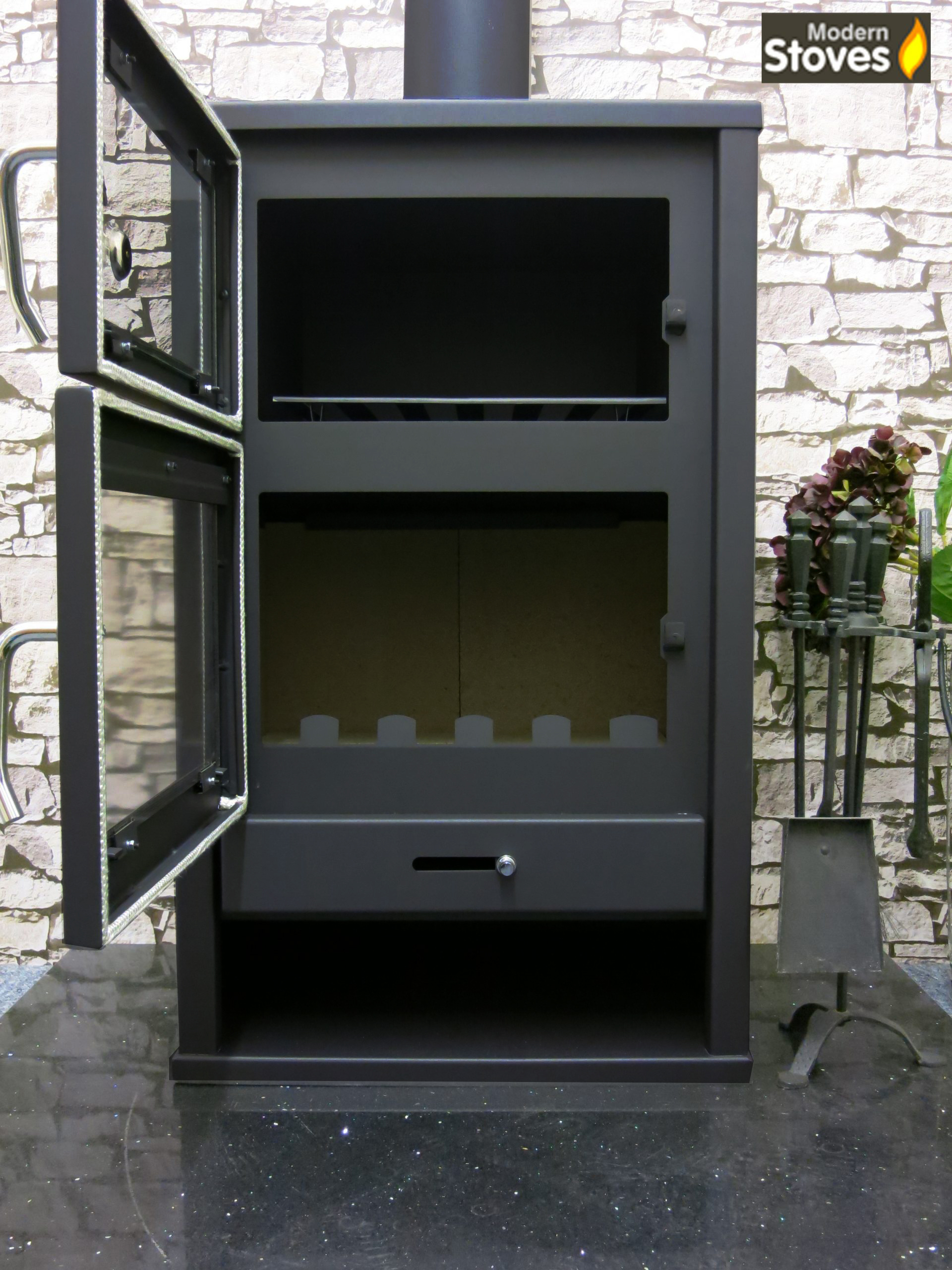 Triumph Oven Cooker Stove - Wood Burning and Multi fuel - 20kw Maximum Output - Small Foot Print - Image 5