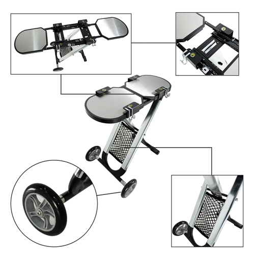 BBQ Portable Gas Folding 2 Burners High Quality Ideal for Camping, Easy To Store - Image 4