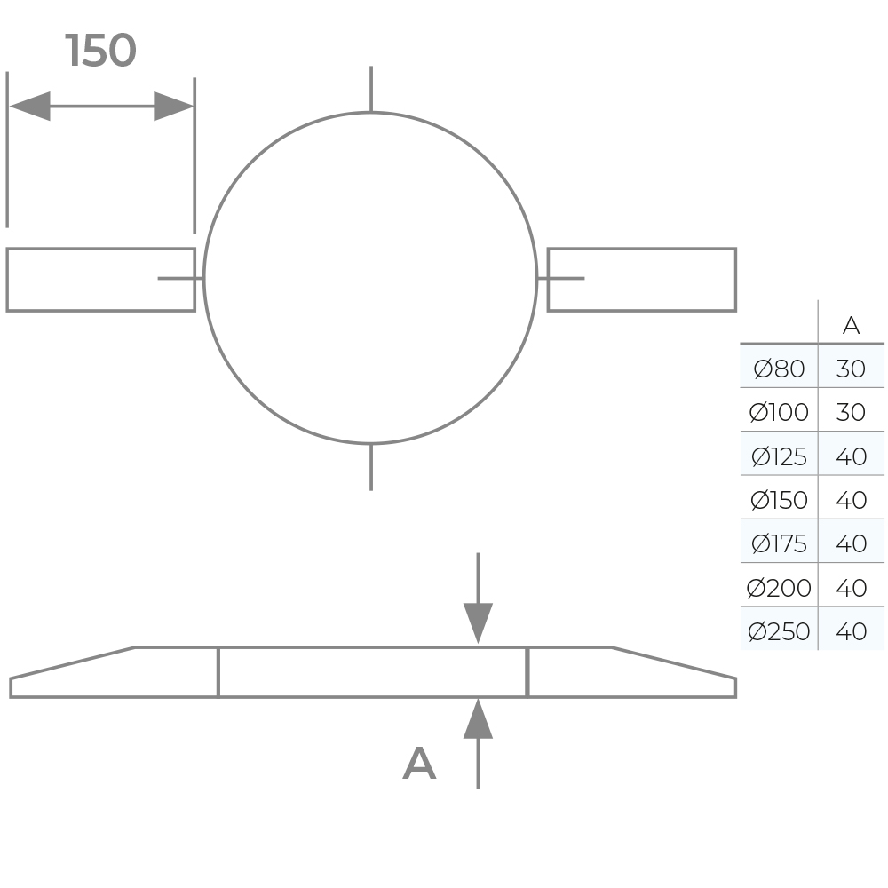 Joist Support Bracket Twin Wall Flue 5 inch TwPro - Image 2