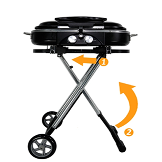 BBQ Portable Gas Folding 2 Burners High Quality Ideal for Camping, Easy To Store - Image 8