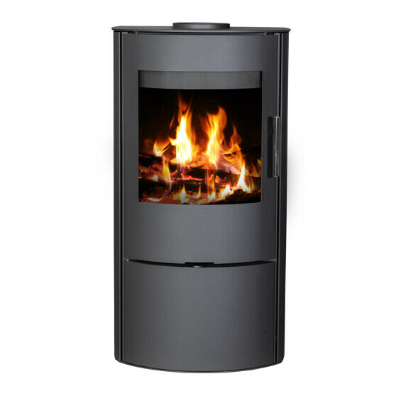 Opal Lux 5kw Curved Contemporary Wood Burning Multi-Fuel Stove - Image 3