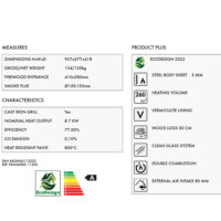 Sierra 8.7kw Dual Burn Multi-fuel Wood Burning Stove - Image 2